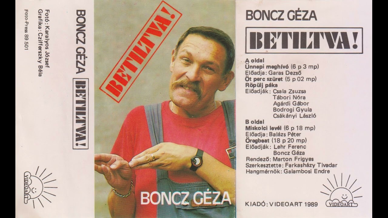 [CASS] Boncz Géza - Betiltva!