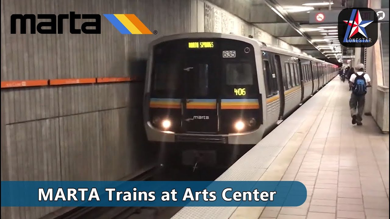MARTA | Red and Gold Line Trains at Arts Center | Atlanta - Part 2
