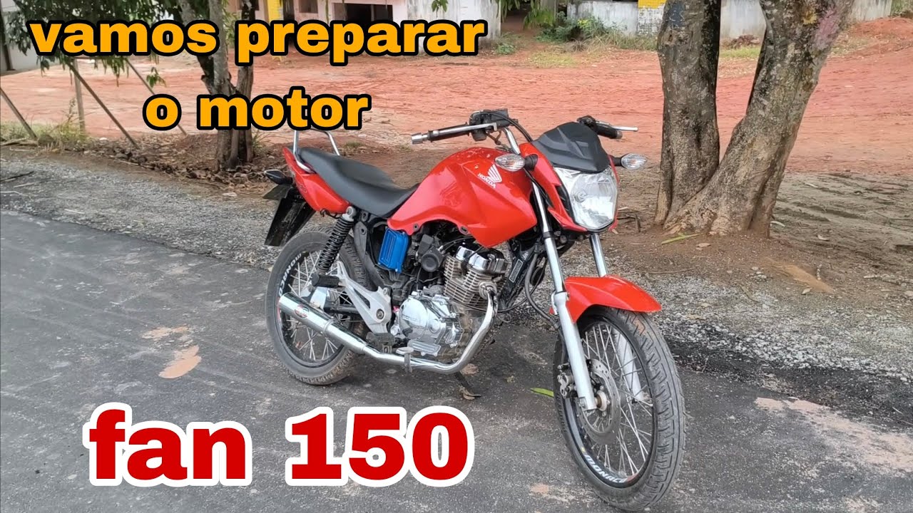 Vamos preparar o motor da fan 150 do meu irmão kit 190 taxado no álcool puro!