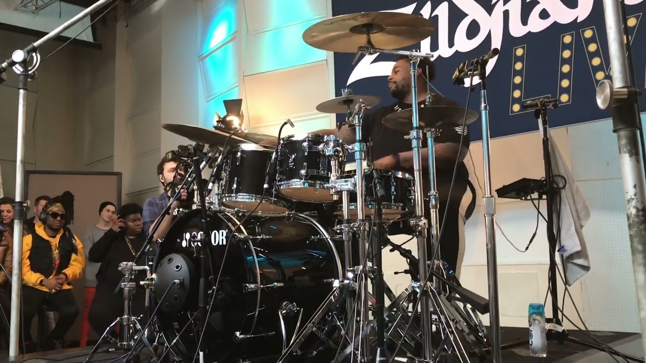 Raw unseen footage from 2019 Zildjian LIVE of my bro @aspears 🐐 playing so effortlessly RIP💔😭🙏🏾