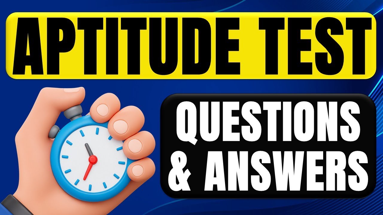 Pass Any APTITUDE TEST: 50 QUESTIONS + ANSWERS Step by Step