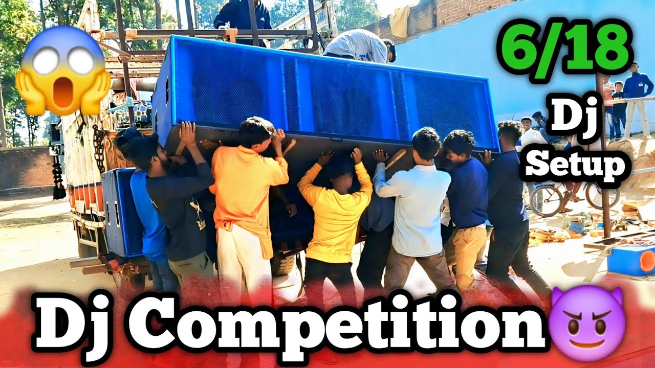 6/18 DJ Setup 🎵 VijaySoundSystem 🆚 DJ Toofan ⚡ Face-to-Face DJ Battle! 🔥 #BassWar #DJ SAGAR CABINET