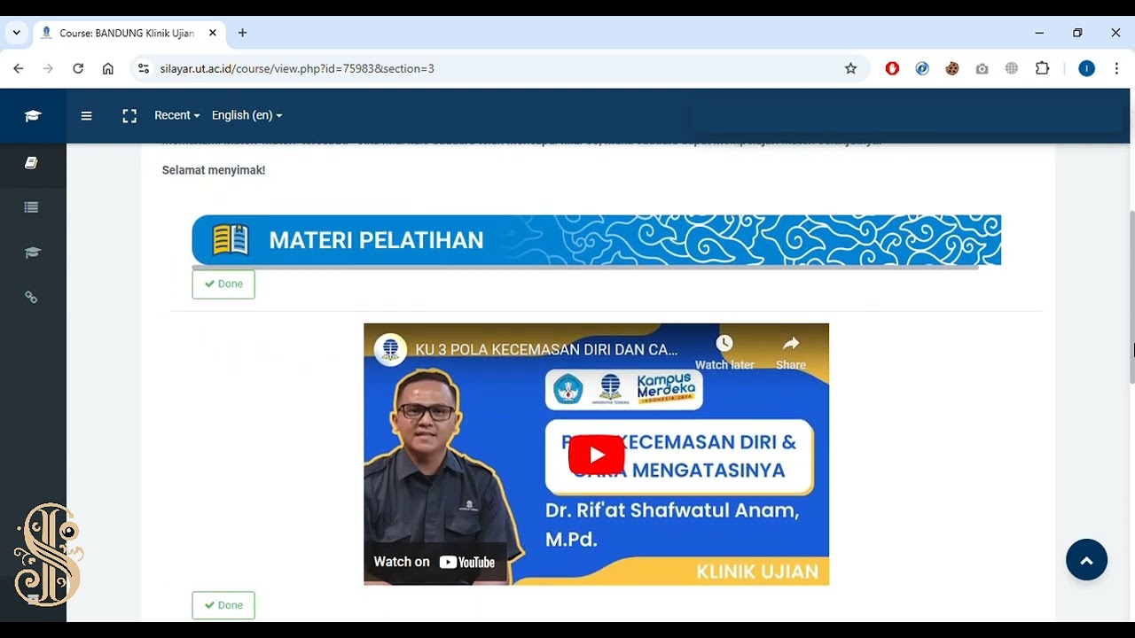 UNIVERSITAS TERBUKA - TUTORIAL MENGISI COURSE KLINIK UJIAN / KU DI HALAMAN SILAYAR.UT.AC.ID