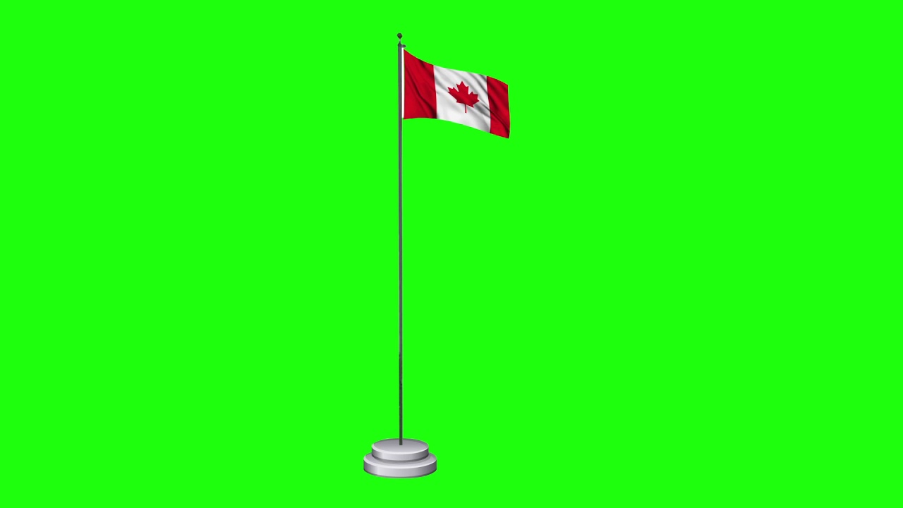 Canada Flag green screen effect