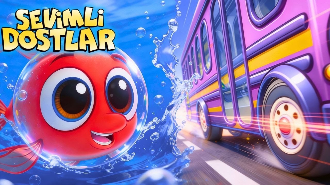 Çocuk Şarkıları 🚌 | Sevimli Dostlar | Kırmızı Balık, Otobüsün Tekerleği, Mini Mini Bir Kuş