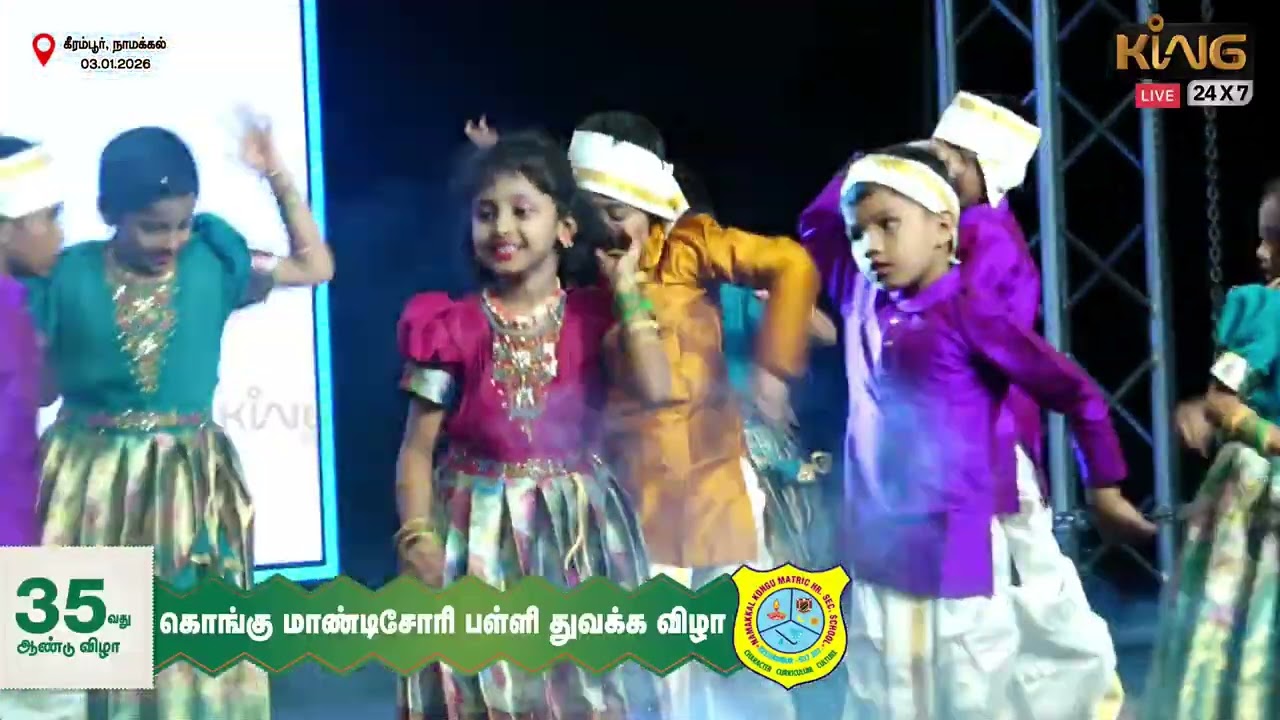 Enjaami Thanthane Song | Amazing Dance Performance | 35th Annual Day Celebration | KING 24x7