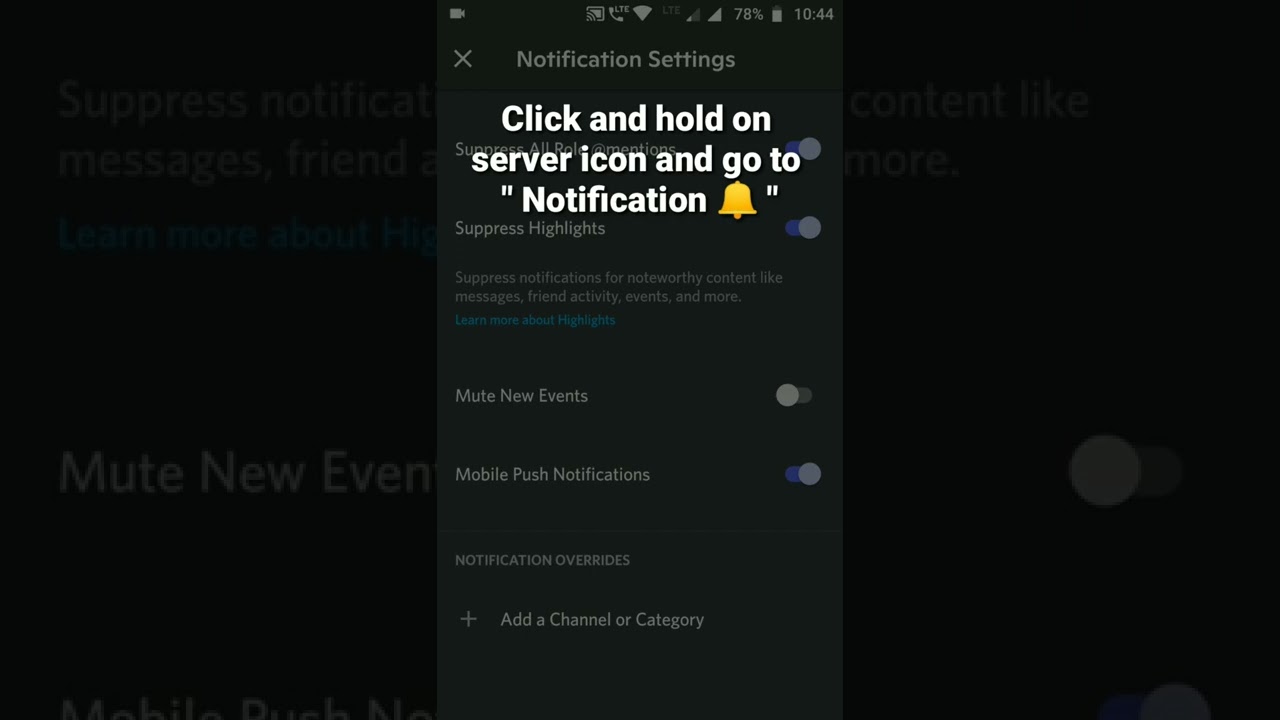 How to setup Notification settings to All Messages  in Discord Mobile #roduz #discord #notification