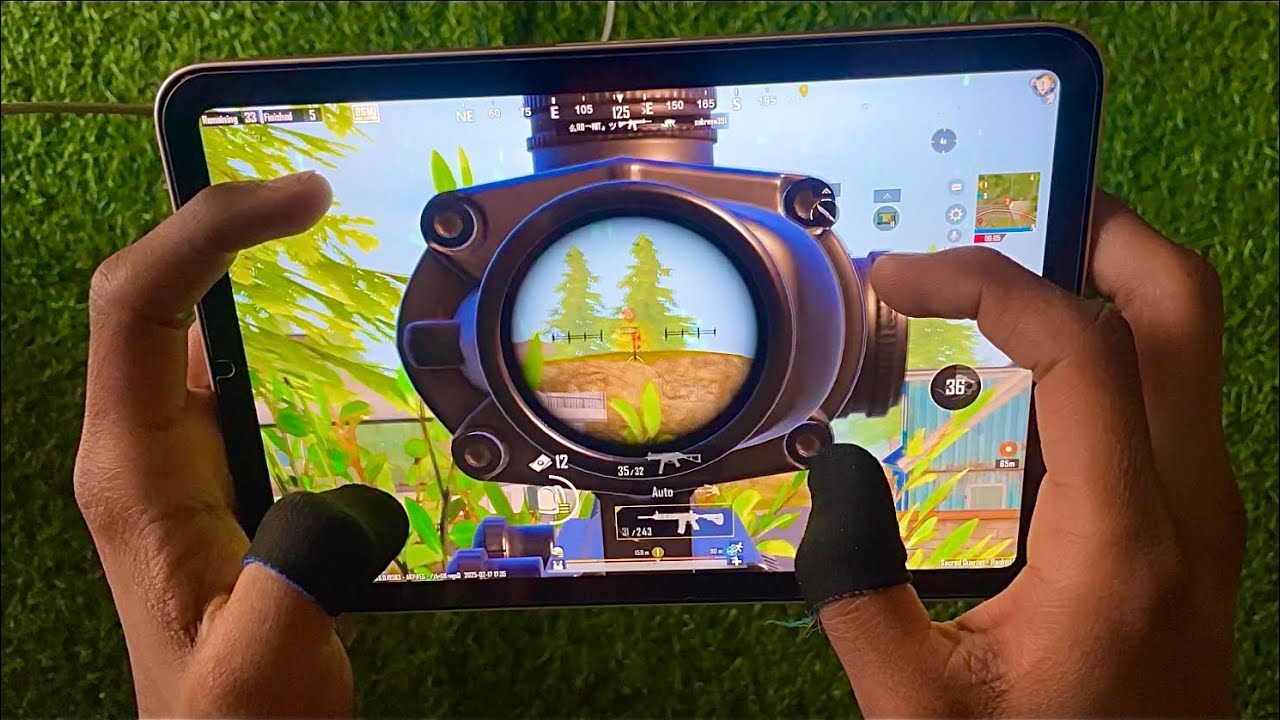 😍 iPad Mini 6 BGMI Handcam ❤️ HDR +60fps Test Gameplay And 4 Finger Claw #pubgmobile