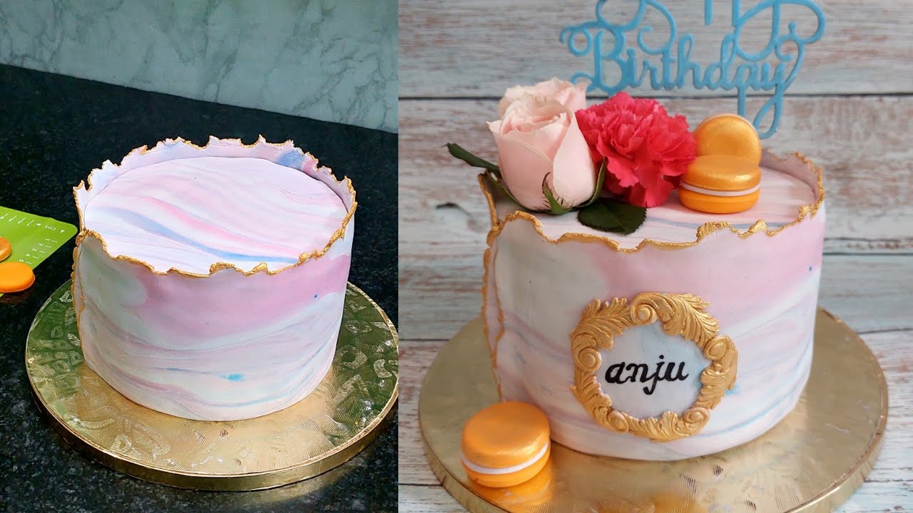 Full fondant cake कैसे बनायें | cream cake ko kaise cover karen | chef nitin