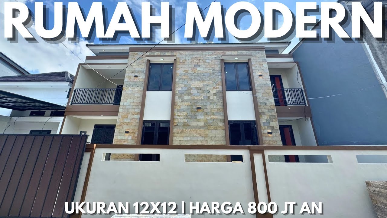 RUMAH MODERN | UKURAN 12X12 | HARGA 800 JT AN