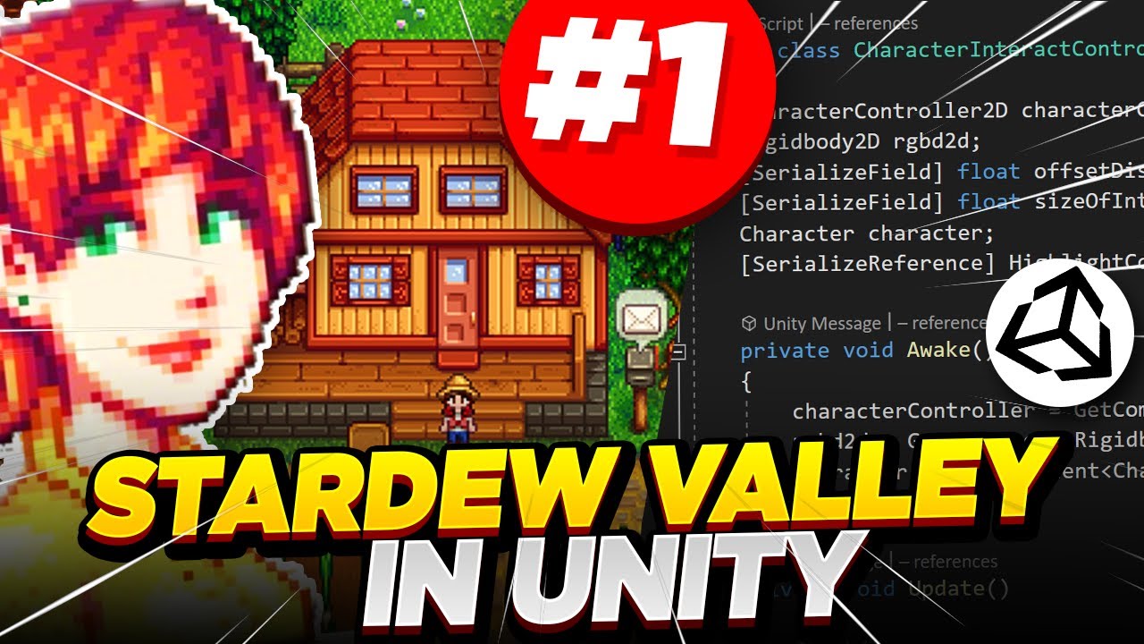 Stardew Valley похожа на игру в Unity Эпизод 1. Движение камеры и персонажа [ENG SUB]