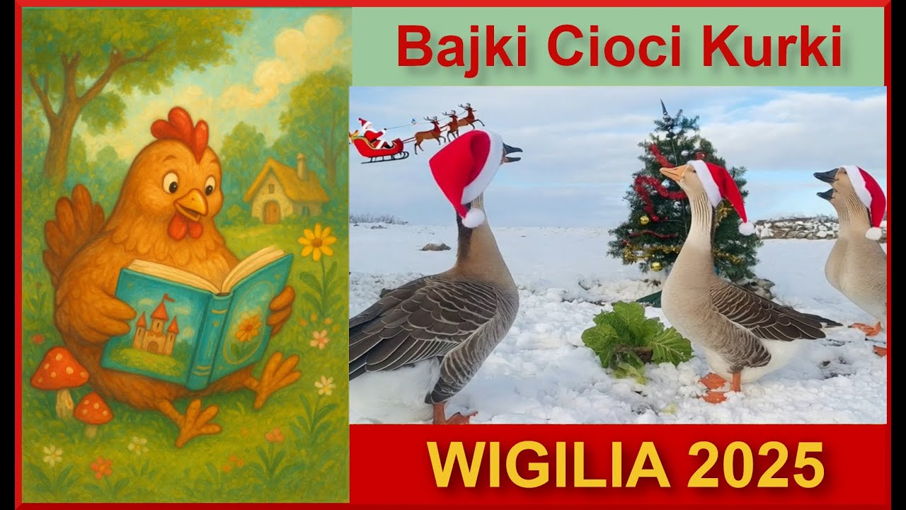 Bajki Cioci Kurki: Gęsi i Kaczki Czekają na Mikołaja!  🎅🦢🦆 Wigilia 2025 Odcinek świąteczny