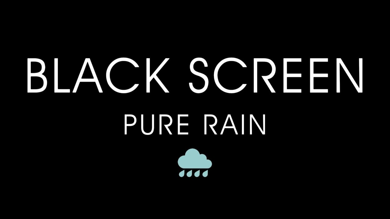 Pure Rain Sounds for Deep Sleep | Black Screen | No Music