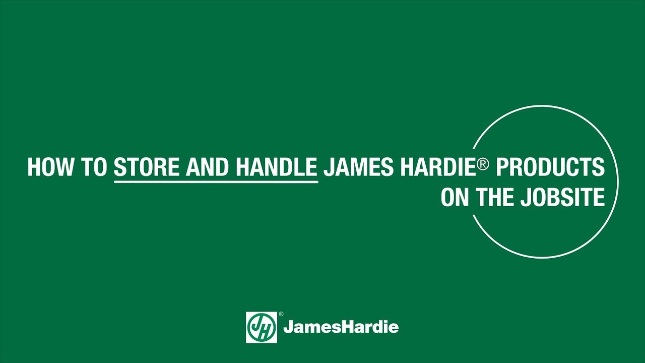 How to Store and Handle James Hardie® Products on the Jobsite - HardieTrim