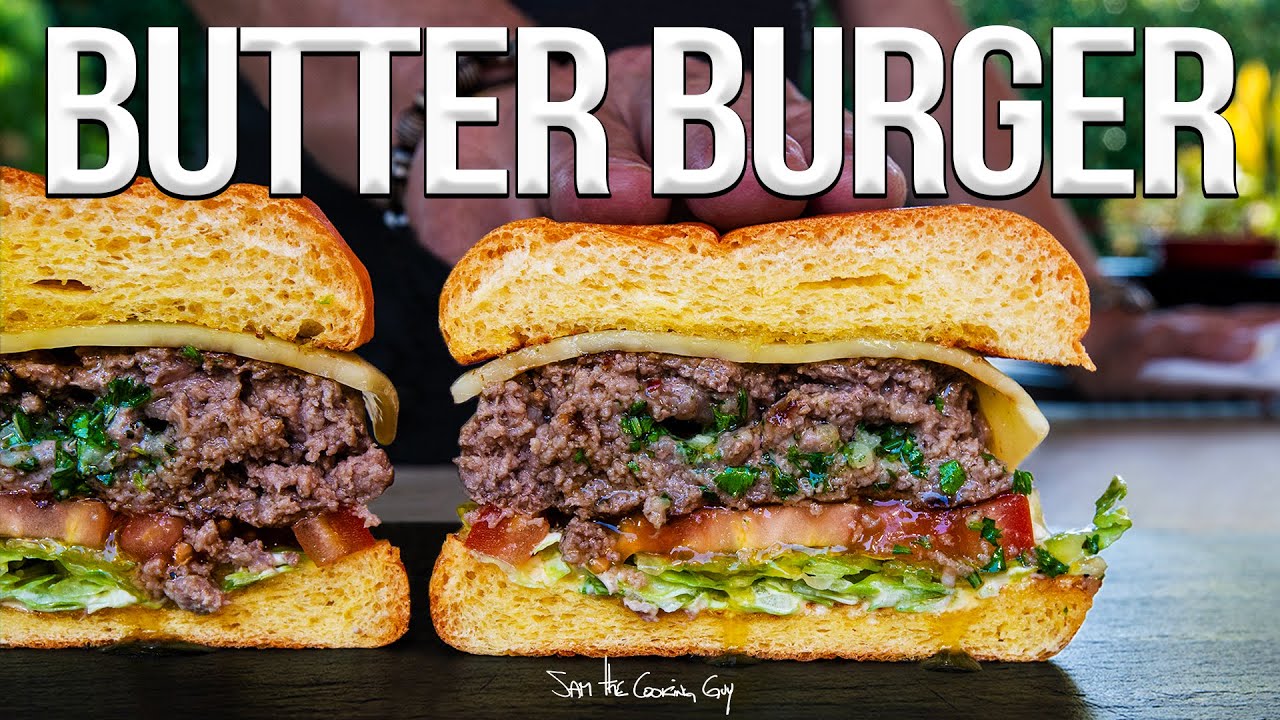 The Butter Burger (Juiciest Burger Ever!) | SAM THE COOKING GUY 4K