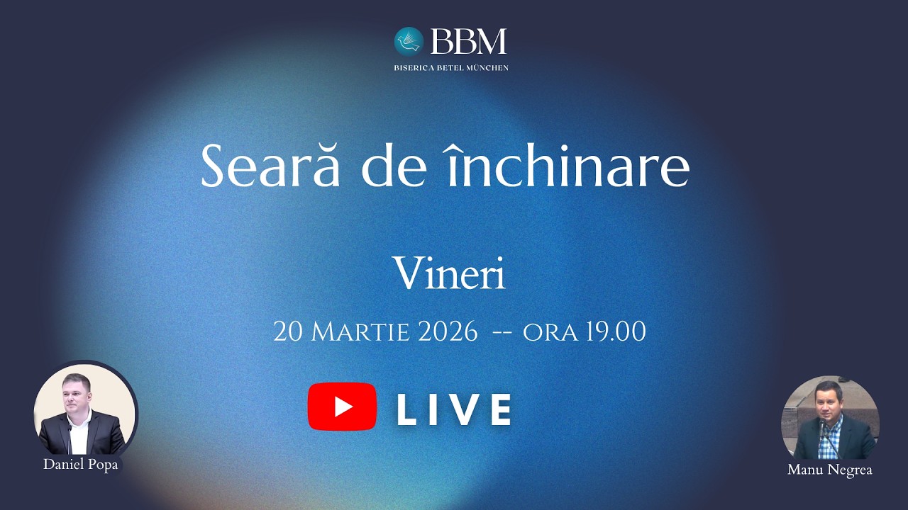 Seară de închinare -  20.03.2026 | Biserica Betel München