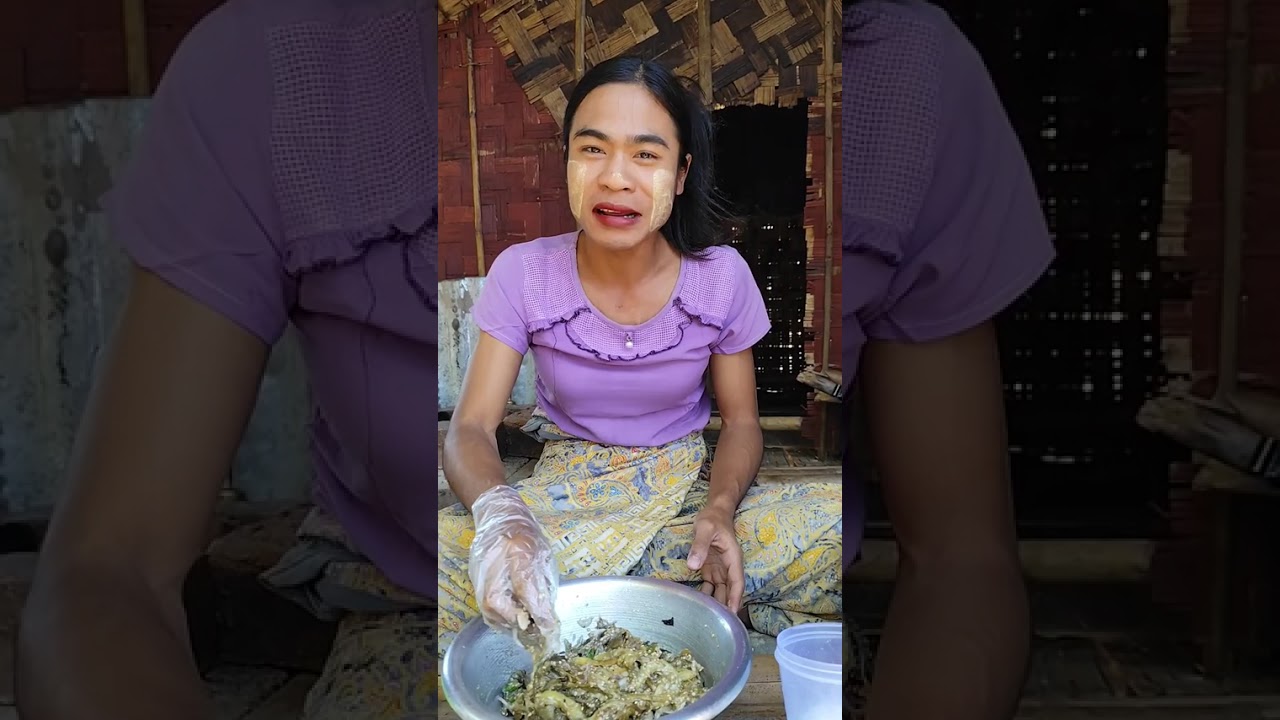 ခရမ်းသီးသုပ်လေးနဲ့ ထမင်းမိန်းမိန်းလေး စားကြပါဉီး😋