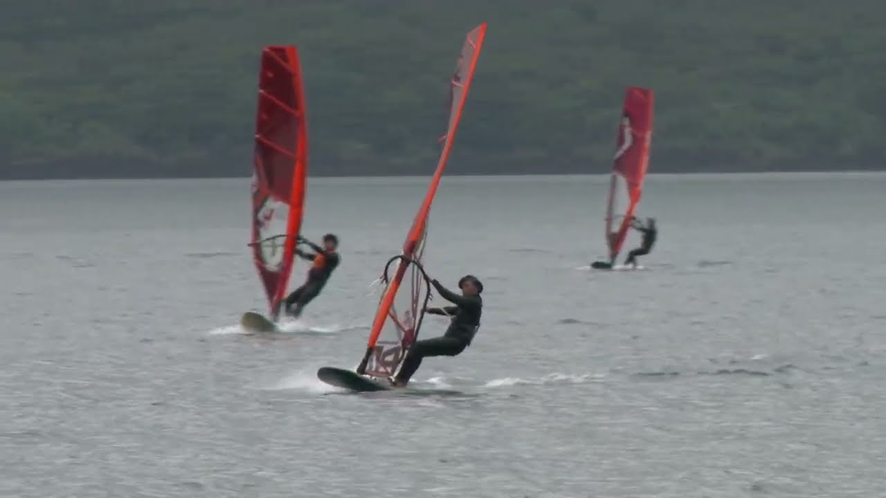 2024,5,26  ウインドサーフィンin本栖湖1　2024,5,26 Windsurfing in Motoshu Lake 1