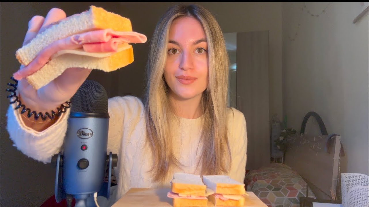 EATING SANDWICH 🥪 crostatina dolce (muckbang asmr ita)
