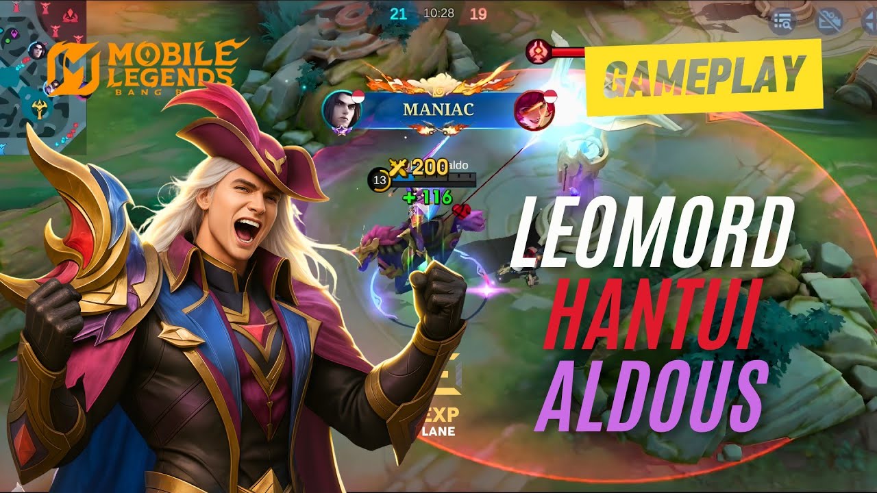 Leomord Gameplay EXP Lane | Leomord Best Build 2025 | Leomord VS Aldous #mobilelegends #leomord
