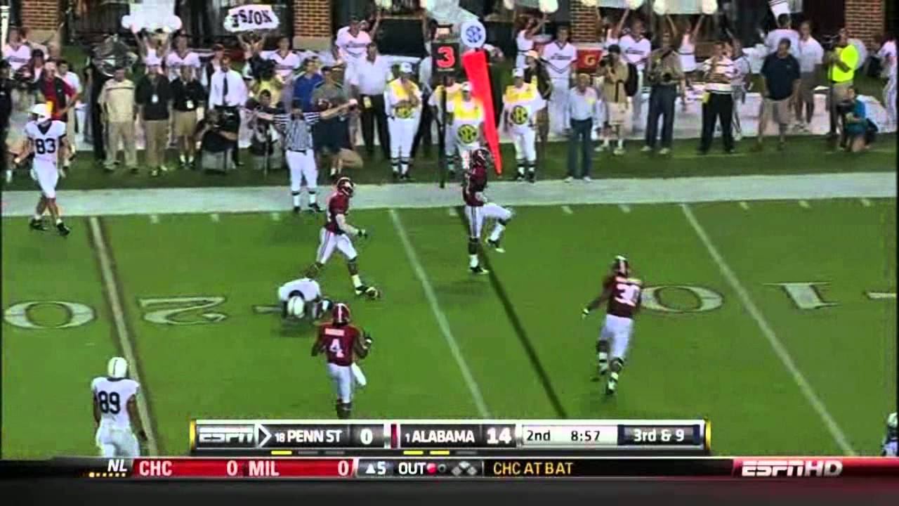 Dre Kirkpatrick vs Penn State 2010