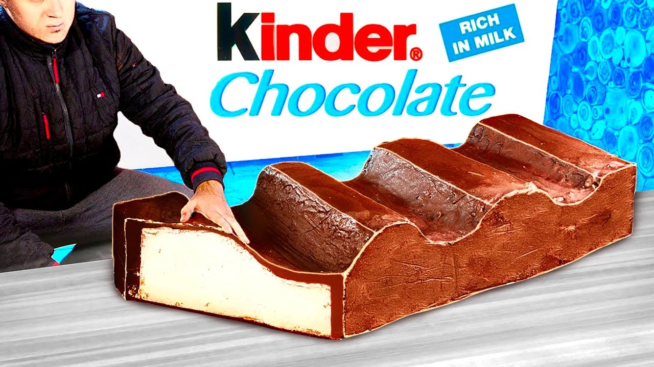Ogromny Kinder Chocolate | Jak zrobić największy na świecie Kinder Chocolate od VANZAI