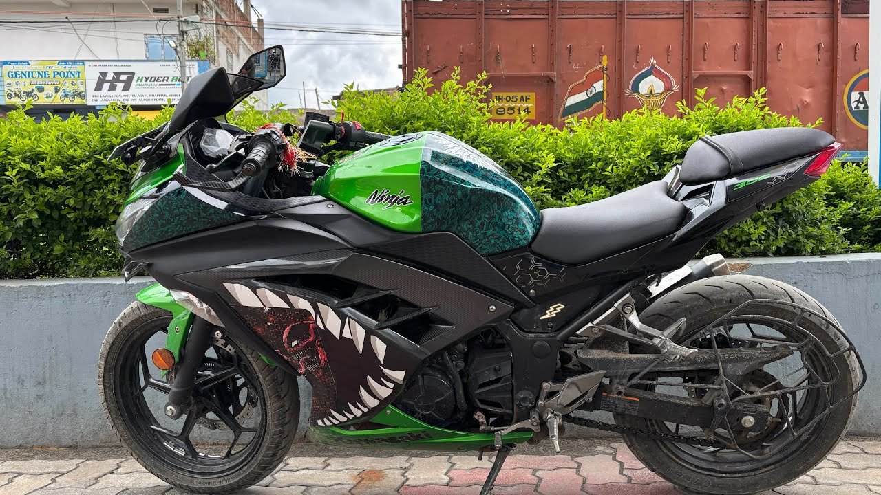 Kawasaki ninja 400 forged carbon wrap/ ninja400 modification