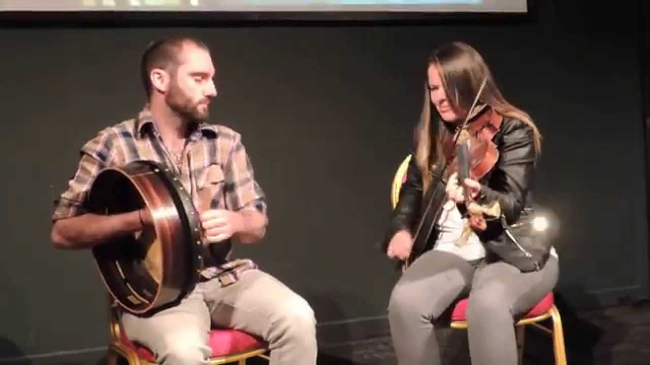 Robbie Walsh: bodhran, Áine McGeeney: fiddle - Craiceann Bodhrán Festival 2015