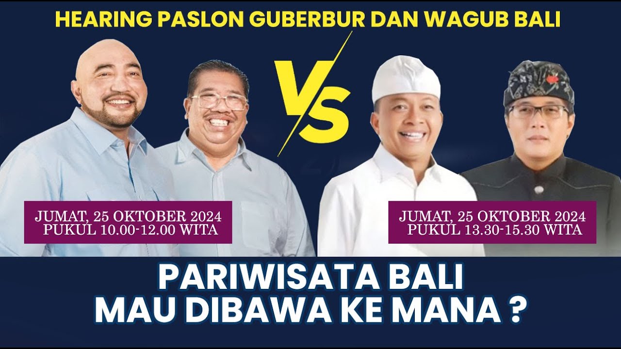 🔴BTB Uji Isi Kepala De Gadjah-PAS dan Koster-Giri,  Adu Gagasan Arah Pariwisata Bali