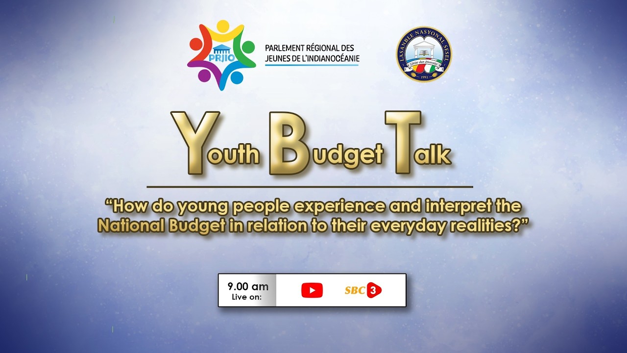 Youth Budget Talk 2026 - Saturday 14 March 2026