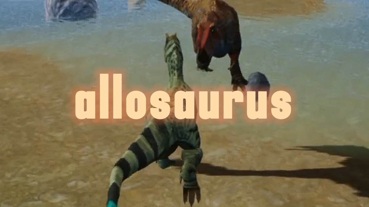 Allosaurus- gameplay realismo (The cursed isle)