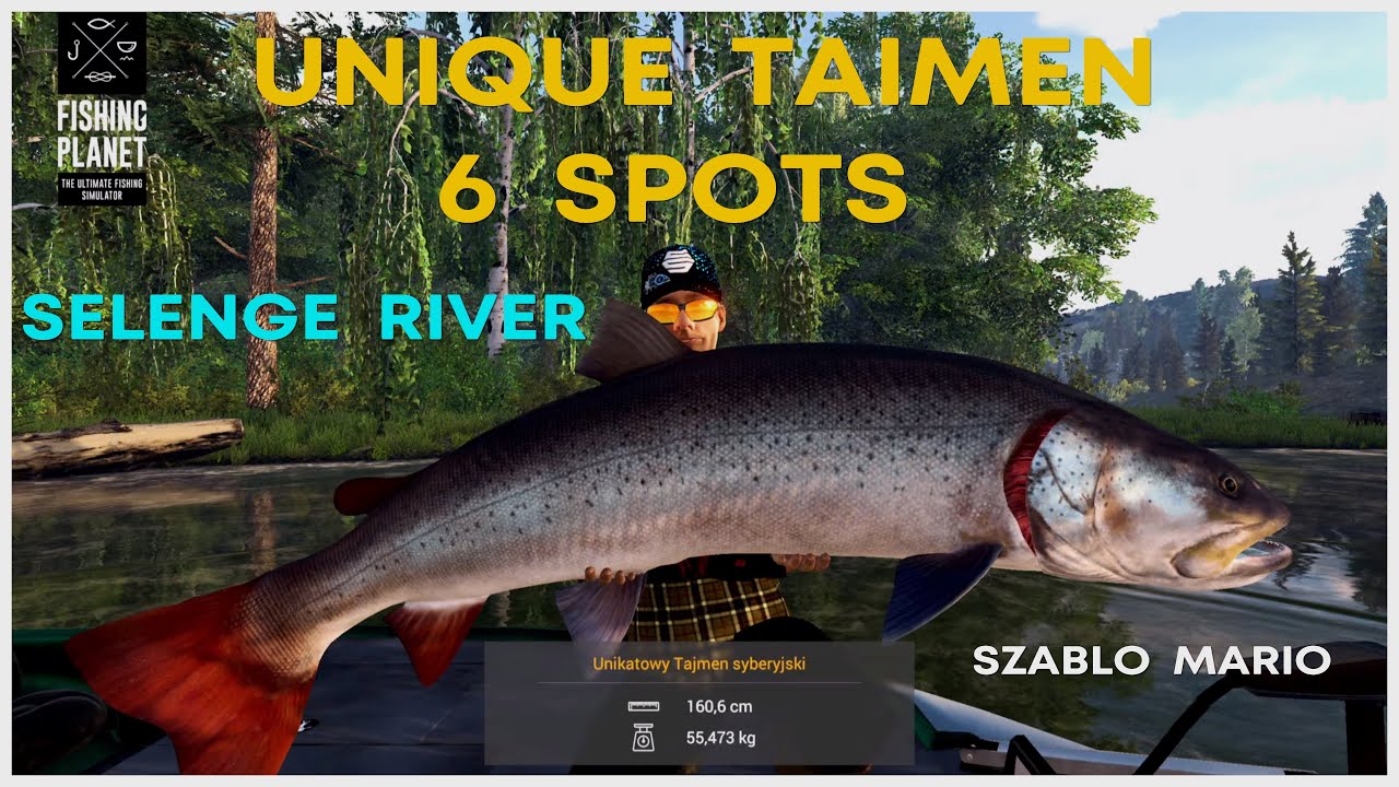 Unikatowy Tajmen Syberyjski - 6 Miejscówek - Rzeka Selenge - Fishing Planet