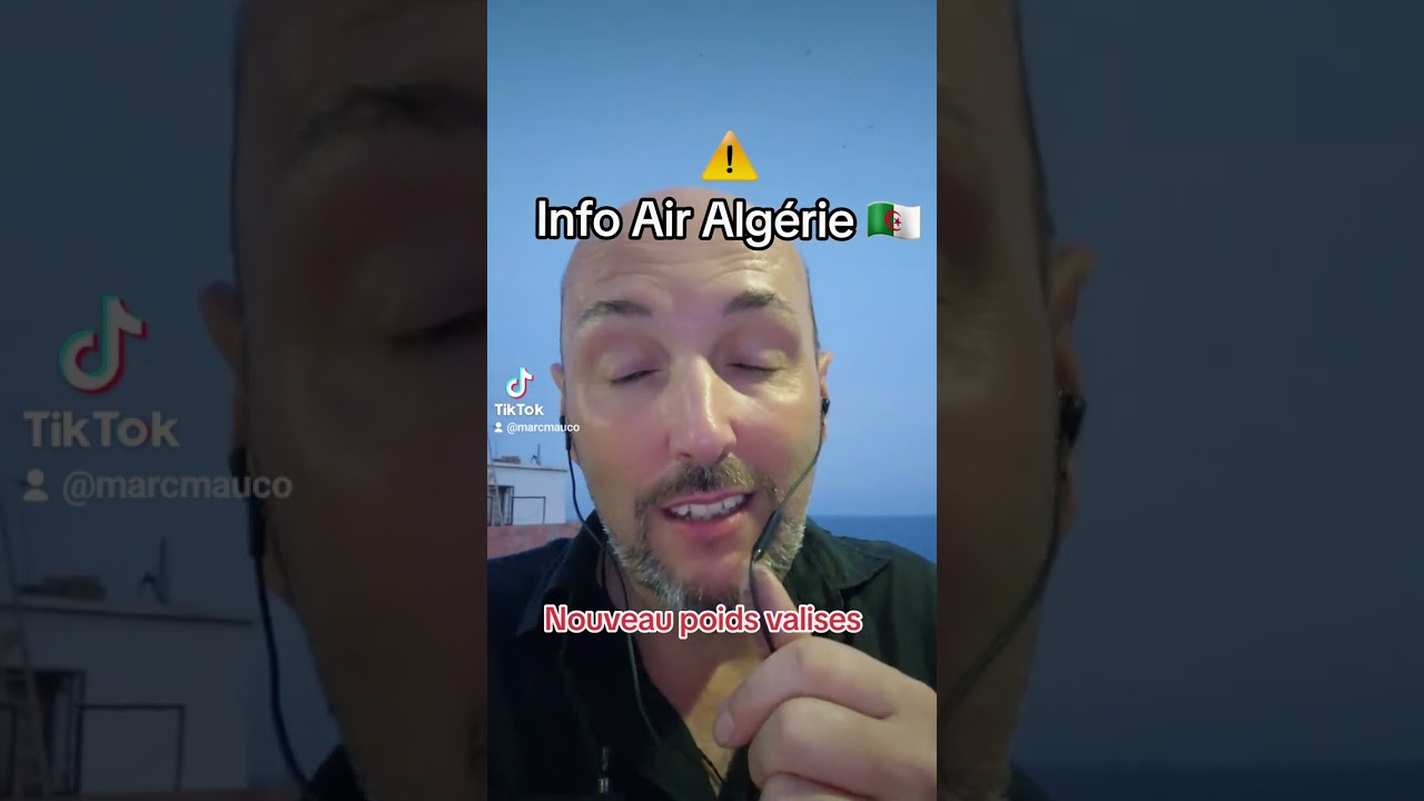 ⚠️ INFO - Nouveau poids valise Air Alg&eacute;rie ✈️🇩🇿