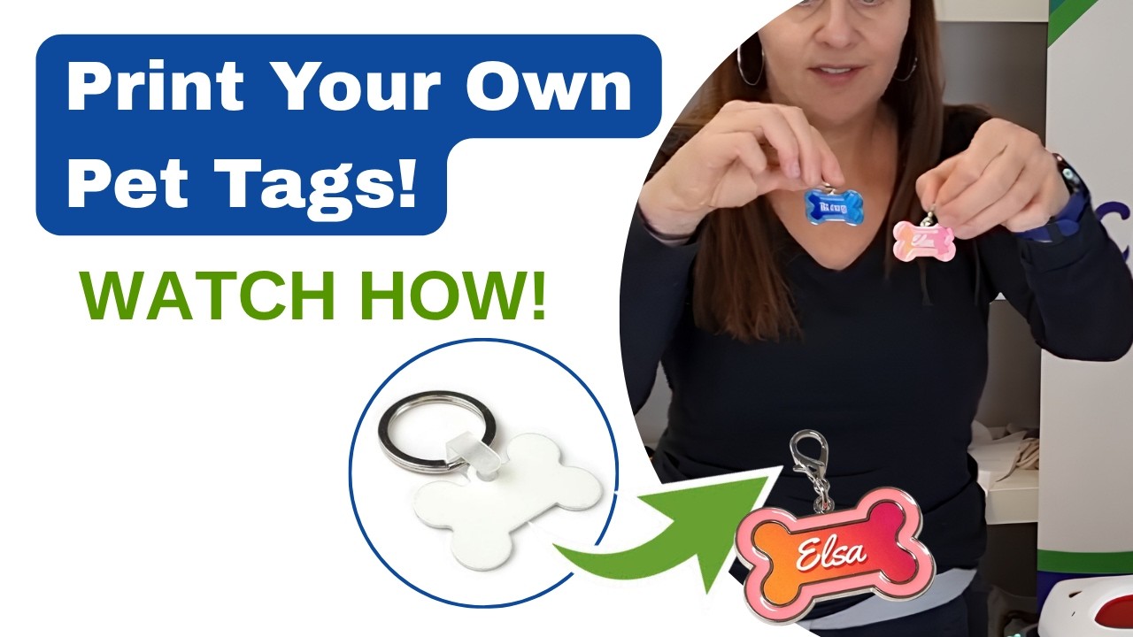 Easy Sublimation Printing onto Aluminium Pet Tags | Mini Vacuum 3D Heat Press