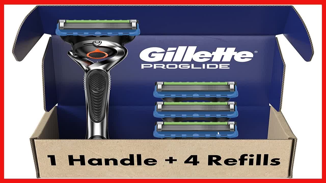 Great product -  Gillette Fusion ProGlide Razors for Men, 1 Gillette Razor, 4 Razor Blade Refills