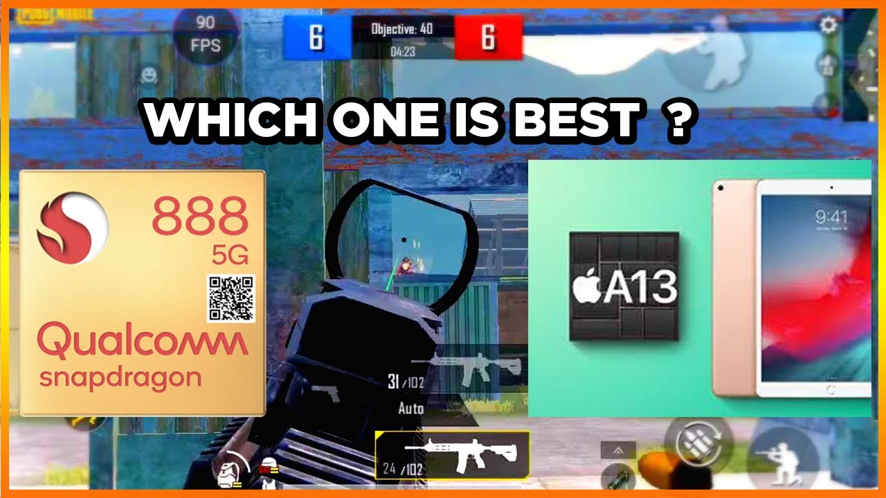 Snapdragon 888+ Vs Apple A13 Bionic - 165Hz + 4 Fingers + Full Gyro + Max Settings - Red Magic Test
