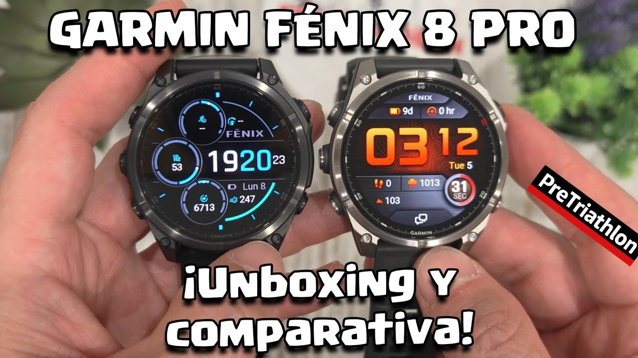 GARMIN FÉNIX 8 PRO🔥 Unboxing y comparativa visual Fénix 8