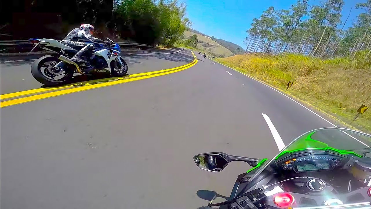 zx10r quando se encontra um louco de srad 1000 em serra negra! gsx-r1000