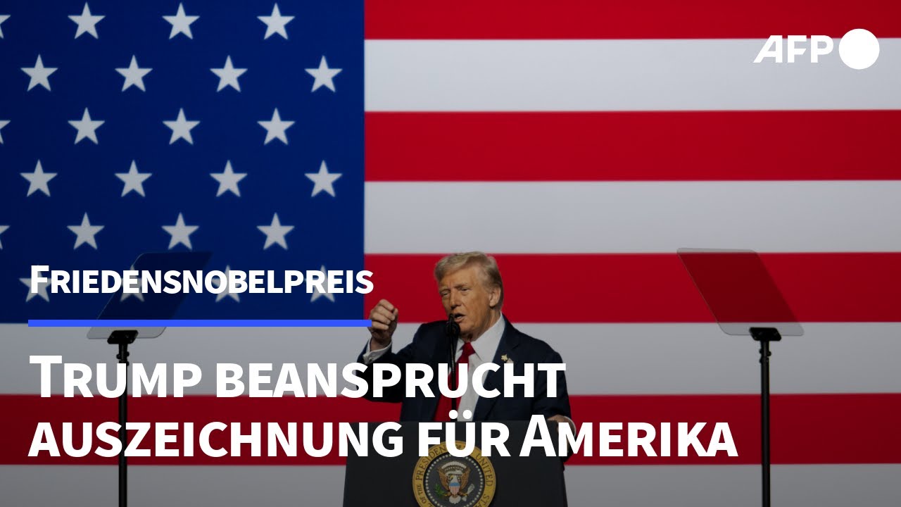 Trump fordert abermals Friedensnobelpreis ein | AFP