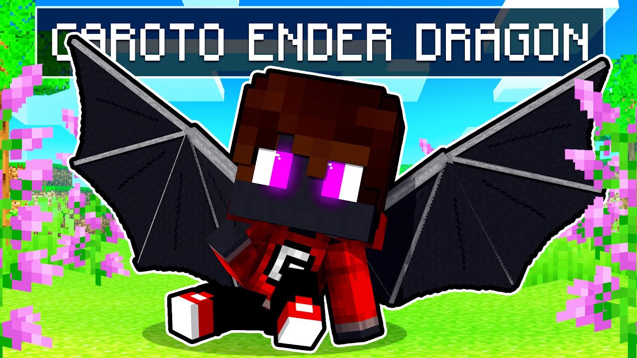 JOGANDO como um GAROTO ENDER DRAGON no Minecraft
