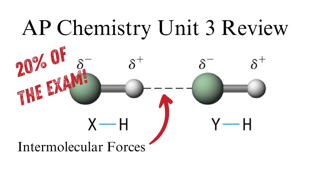 20% от вашего результата на экзамене! AP Chemistry Unit 3: Межмолекулярные силы