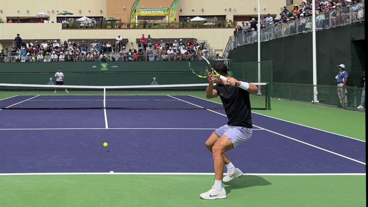 左利き編集、アルカラスのフォアハンドver2025(スロー) /　Carlos Alcaraz Forehand Stroke Slow Motion ver2025 【Lefty】