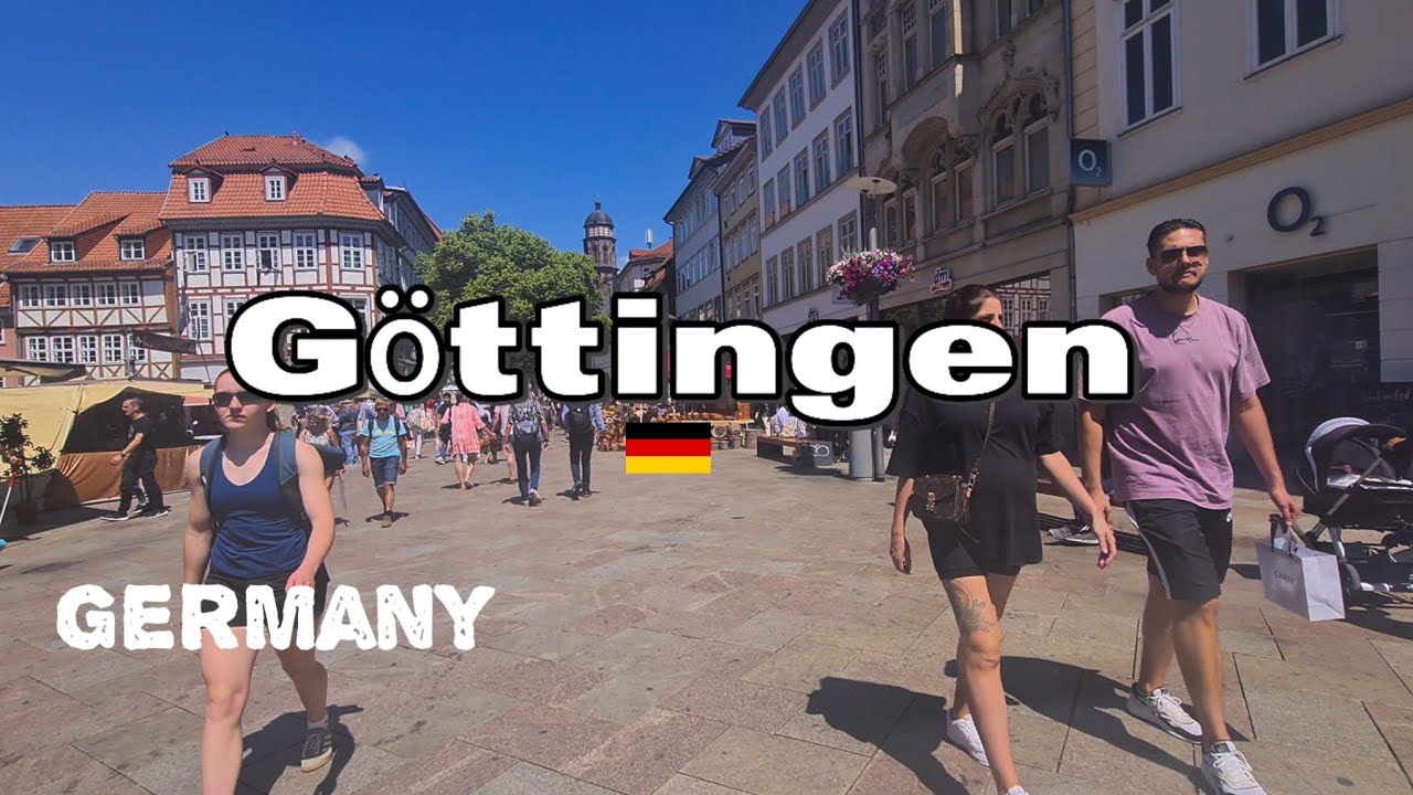 G&ouml;ttingen Germany 🇩🇪 WalkingTour| Exploring the Historic University Town of Germany,  Summer 2025