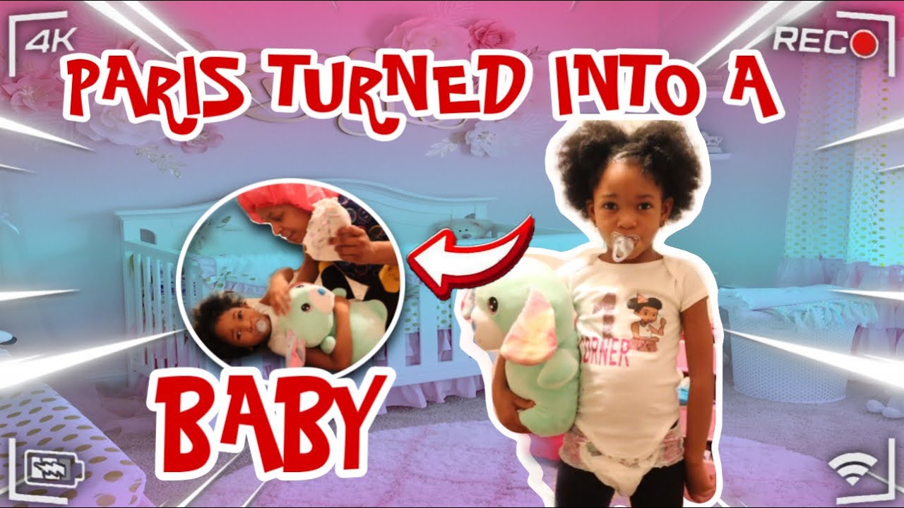 PARIS TURNS INTO A GRUMPY BABY😤👶🏾 | Hilarious Pretend Play