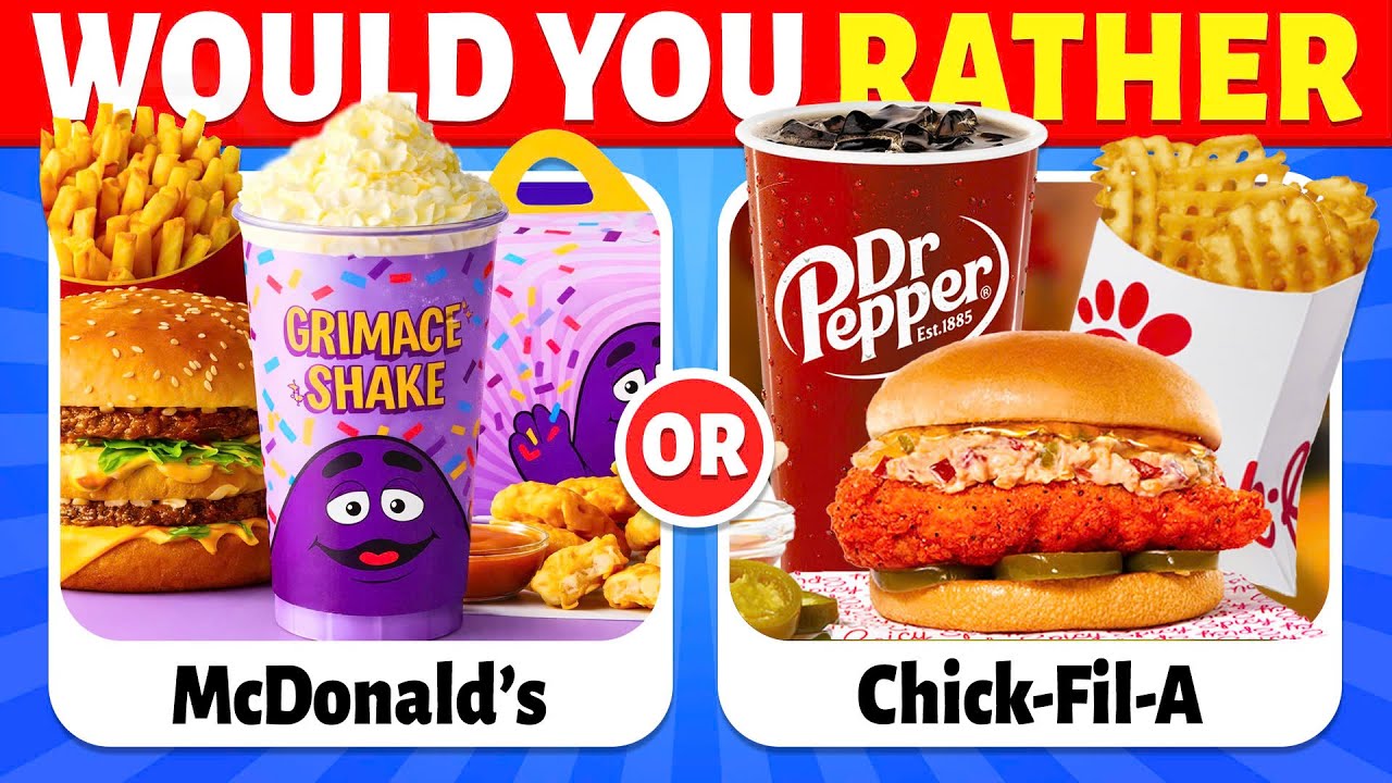 Что бы вы предпочли...? 🍔🍗 Ресторан быстрого питания | Викторина от Lamby