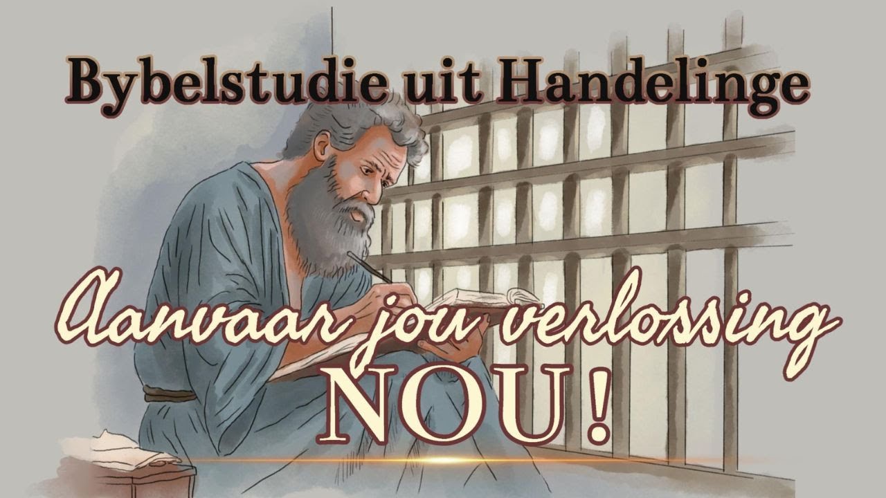 Aanvaar jou verlossing Nou! Bybelstudie uit Hand 13:13-42 Ds Gustav Opperman @WoordeuitsyWoning