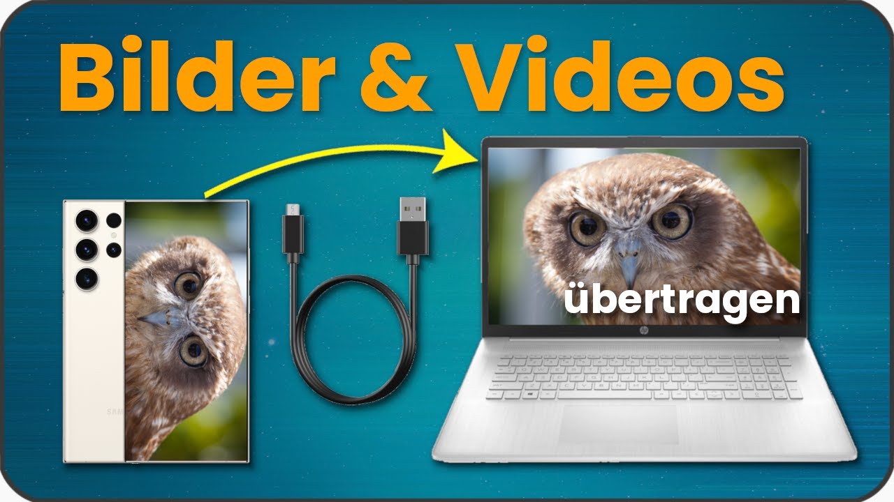 Fotos von Handy auf PC übertragen mit USB Kabel