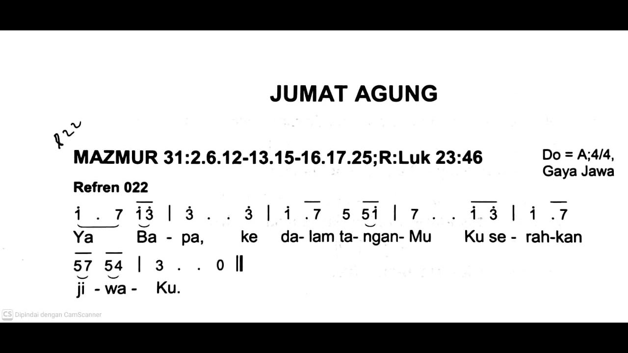 [Edisi Baru] Jumat, 3 April 2026 - JUMAT AGUNG - Mazmur Tanggapan dan BPI - Tahun A