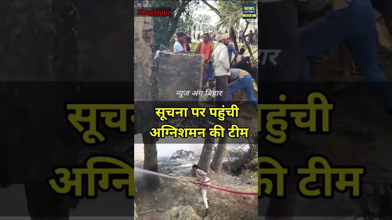 दियारा में आग से लाखों का नुकसान...       #shorts #newsangbihar #farmer #village #fire #news