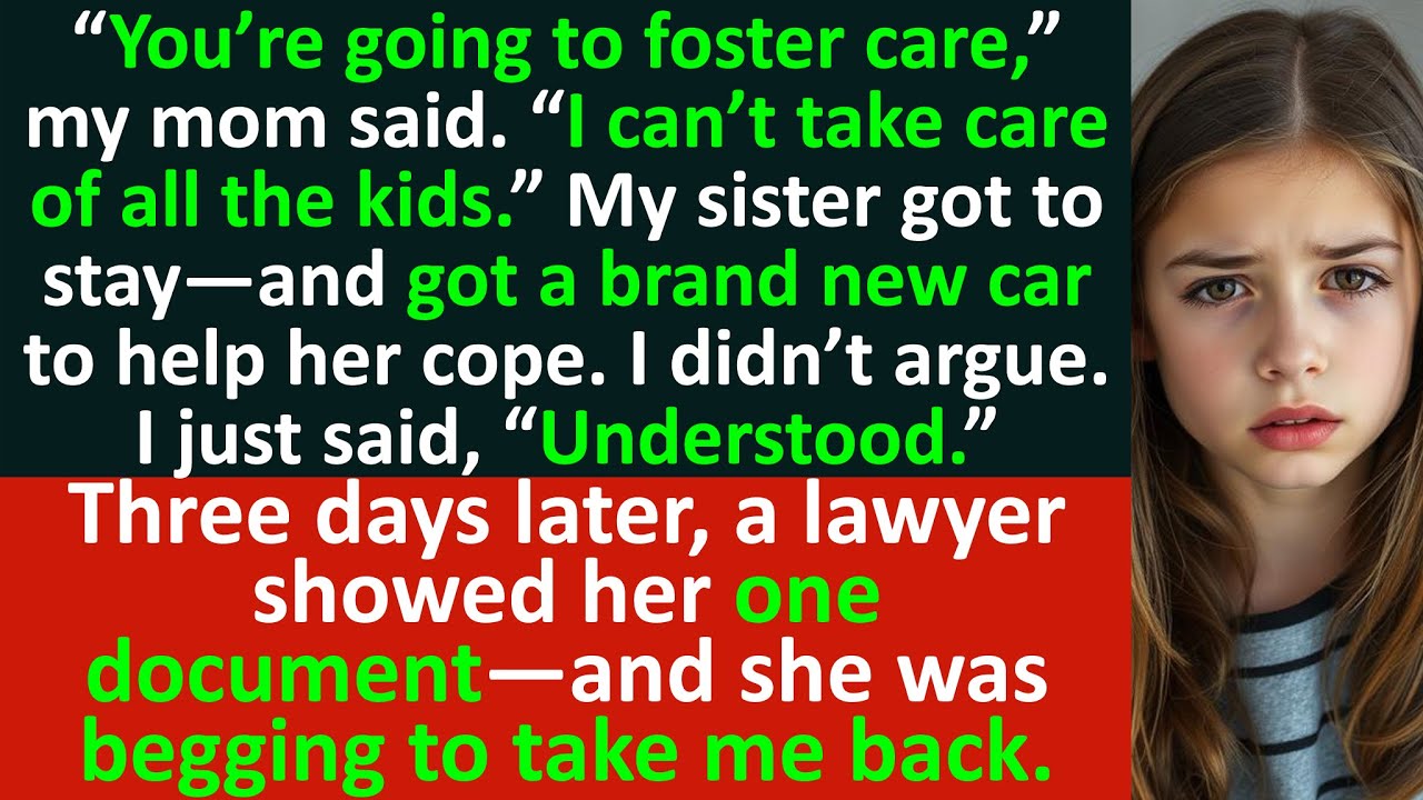 I was sent into foster care while my older sister got a new car. Then everything changed…